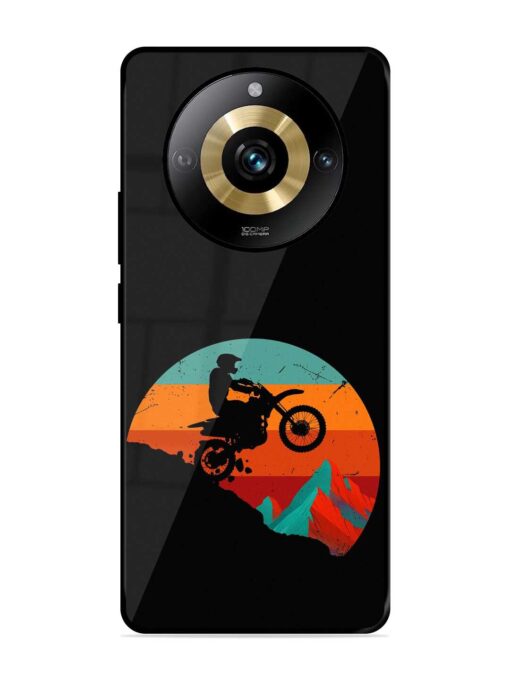 Mountain Bike Glossy Metal Phone Cover for Realme Narzo 60 Pro (5G)