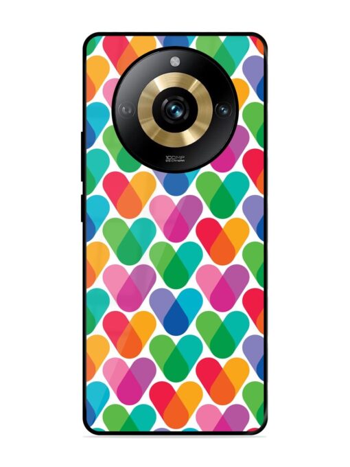 Overlapping Colors Colorful Glossy Metal TPU Phone Cover for Realme Narzo 60 Pro (5G) Zapvi