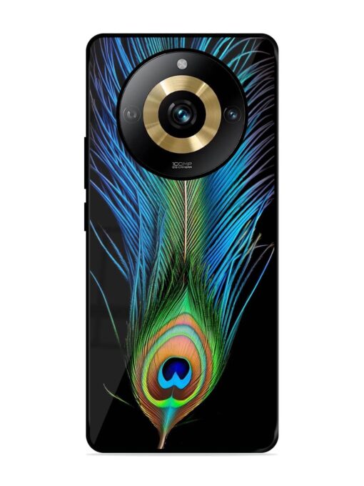 Peacock Feather Glossy Metal TPU Phone Cover for Realme Narzo 60 Pro (5G)