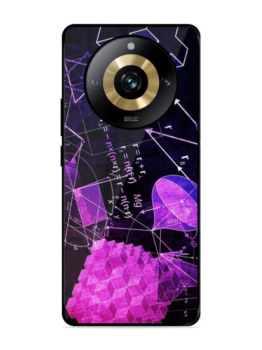 Math Physics Formula Art Glossy Metal Phone Cover for Realme Narzo 60 Pro (5G)