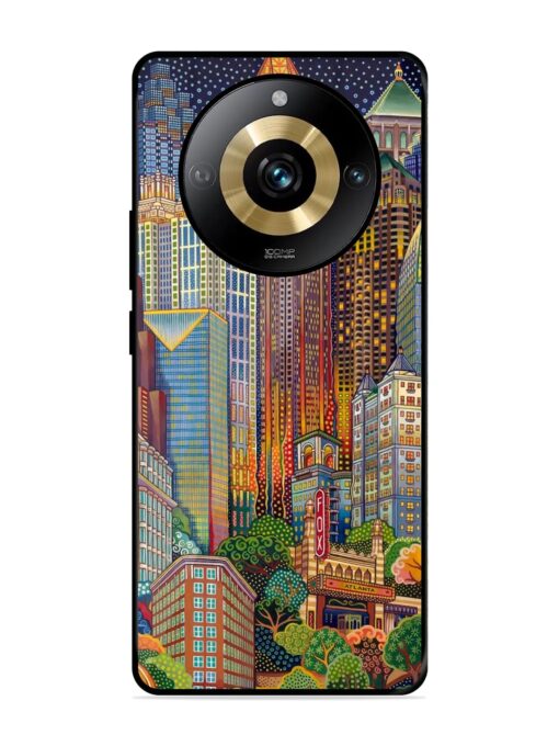 Cityscapes Art Glossy Metal Phone Cover for Realme Narzo 60 Pro (5G) Zapvi