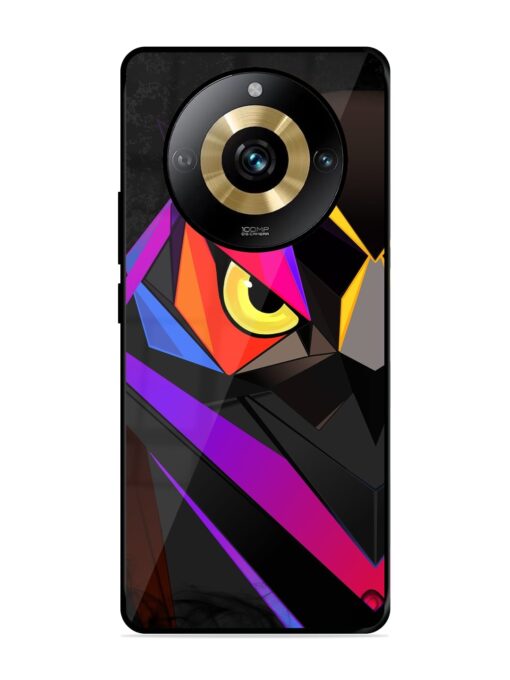 Wpap Owl Glossy Metal Phone Cover for Realme Narzo 60 Pro (5G)