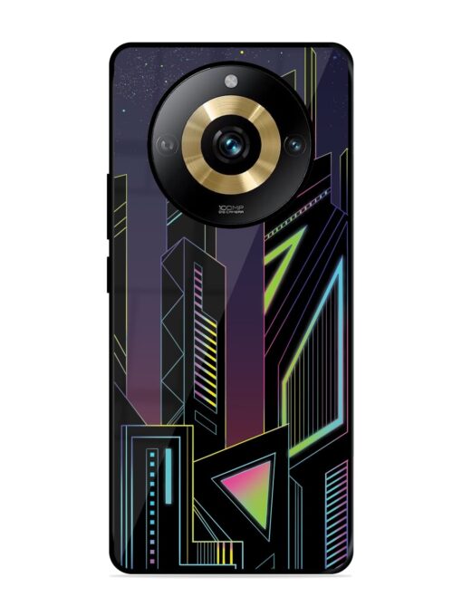 Neon Dreamscape Glossy Metal Phone Cover for Realme Narzo 60 Pro (5G)