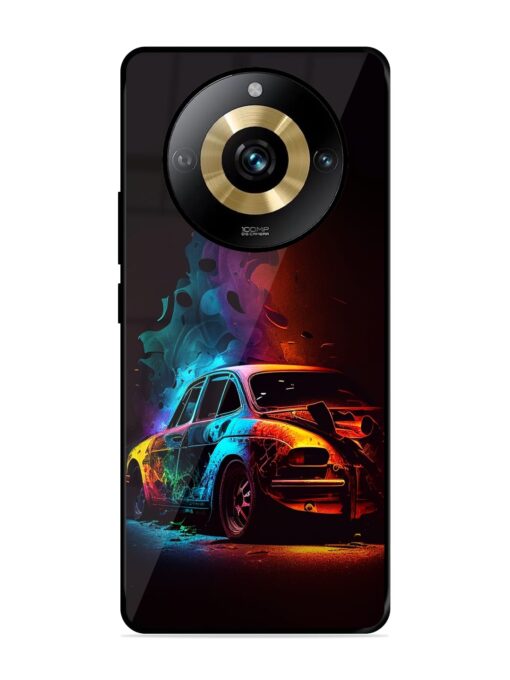 High Classic Car Art Glossy Metal Phone Cover for Realme Narzo 60 Pro (5G)