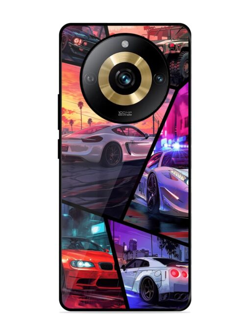 Ride In Pixels Glossy Metal Phone Cover for Realme Narzo 60 Pro (5G)