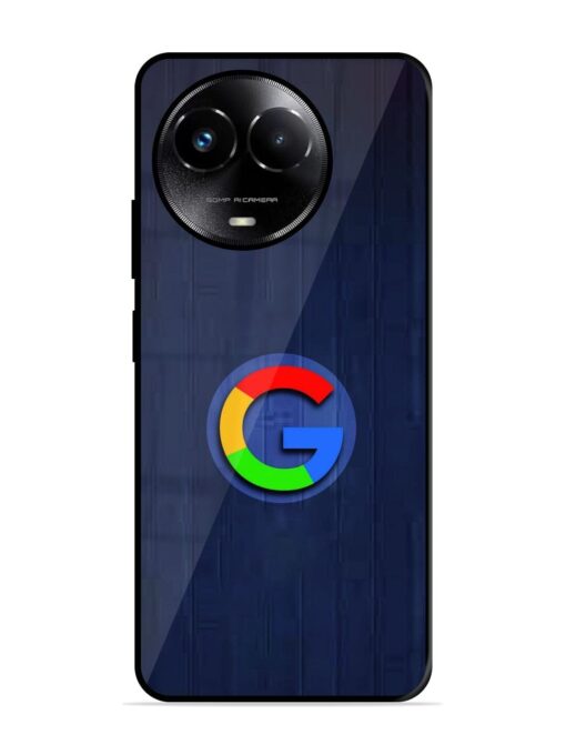 Google Logo Printed Glossy Metal TPU Phone Cover for Realme Narzo 60X (5G)