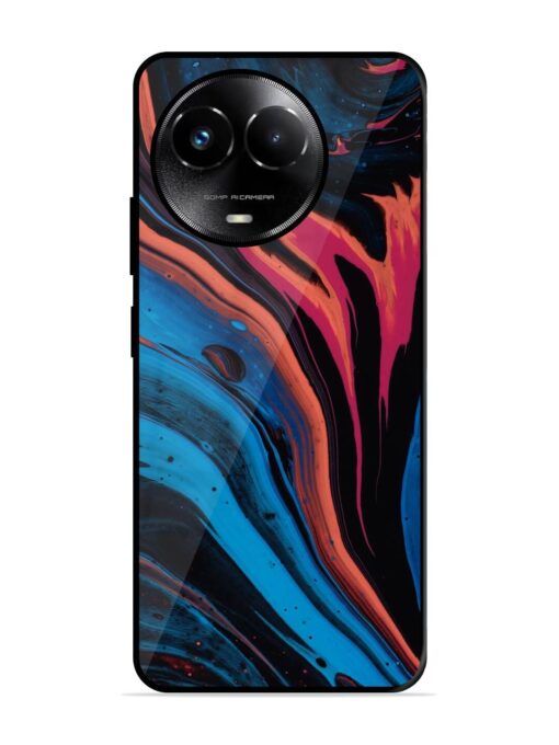 Liquefied Art Glossy Metal TPU Phone Cover for Realme Narzo 60X (5G)