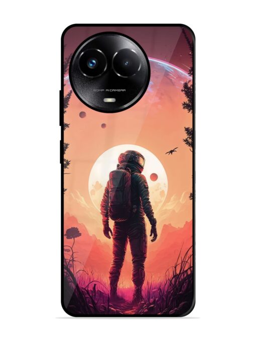 Red Sky At Morning Glossy Metal Phone Cover for Realme Narzo 60X (5G)