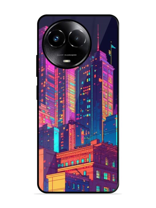 City View Glossy Metal Phone Cover for Realme Narzo 60X (5G)