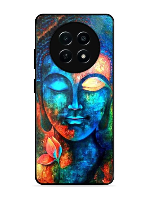 Buddha Painting Glossy Metal Phone Cover for Realme Narzo 70X (5G) Zapvi