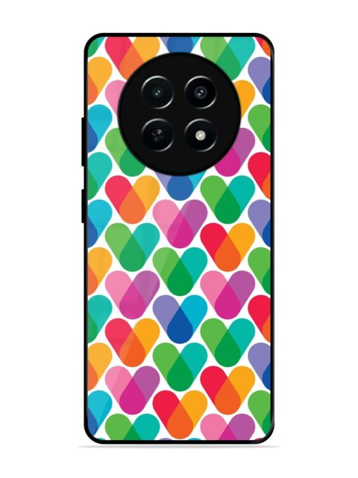 Overlapping Colors Colorful Glossy Metal TPU Phone Cover for Realme Narzo 70X (5G) Zapvi