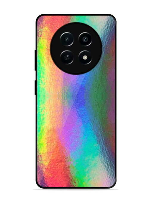 Colorful Holographic Background Glossy Metal TPU Phone Cover for Realme Narzo 70X (5G)