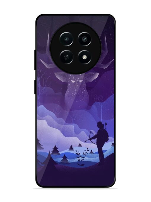 Deer Forest River Glossy Metal Phone Cover for Realme Narzo 70X (5G) Zapvi