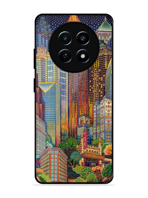 Cityscapes Art Glossy Metal Phone Cover for Realme Narzo 70X (5G) Zapvi