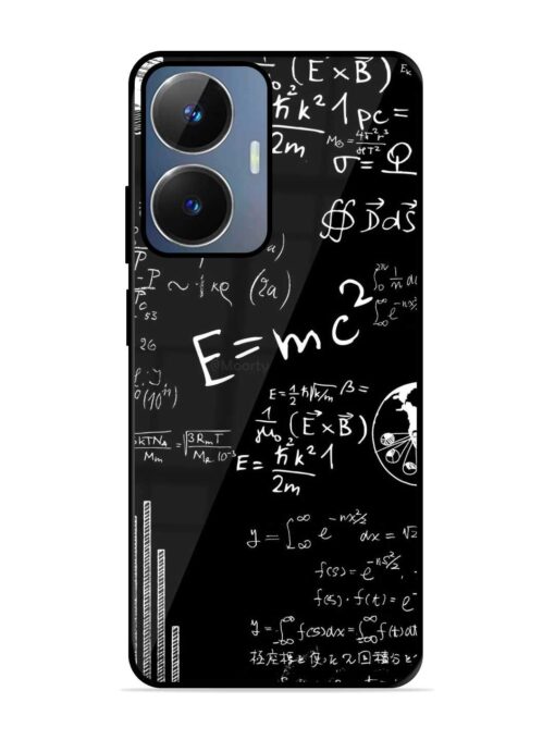 E=Mc2 Mass?Energy Equivalence Glossy Metal Phone Cover for Realme Narzo N55 Zapvi