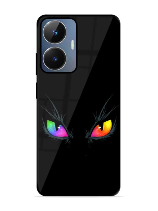 Cat Eyes Glossy Metal Phone Cover for Realme Narzo N55 Zapvi