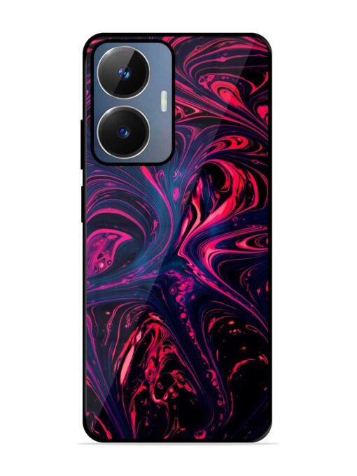 Abstract Background Glossy Metal Phone Cover for Realme Narzo N55 Zapvi