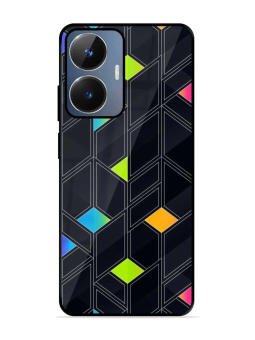 Abstract Mosaic Seamless Glossy Metal Phone Cover for Realme Narzo N55