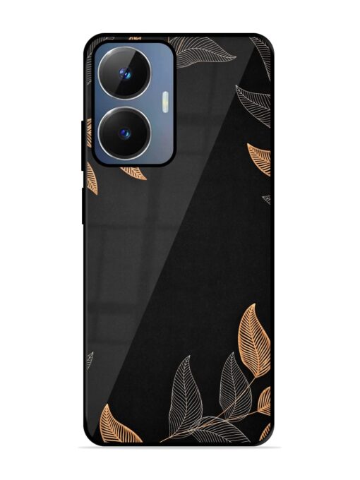 Foliage Art Glossy Metal Phone Cover for Realme Narzo N55 Zapvi