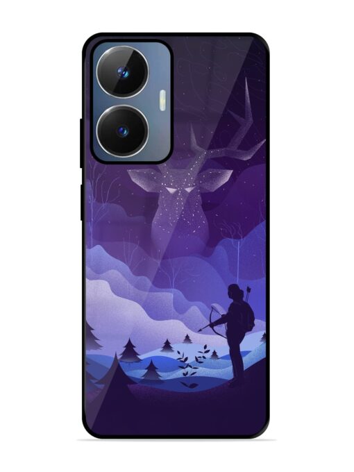 Deer Forest River Glossy Metal Phone Cover for Realme Narzo N55 Zapvi