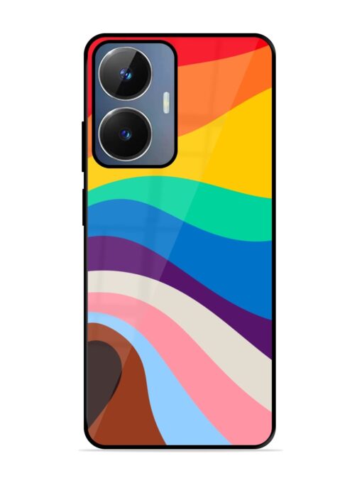 Minimal Pride Art Glossy Metal Phone Cover for Realme Narzo N55 Zapvi