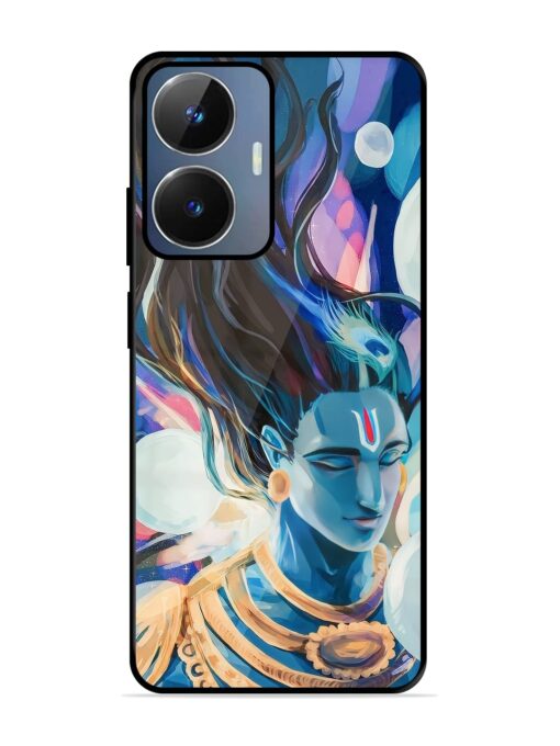 Bhagwan Sri Krishna Glossy Metal Phone Cover for Realme Narzo N55 Zapvi