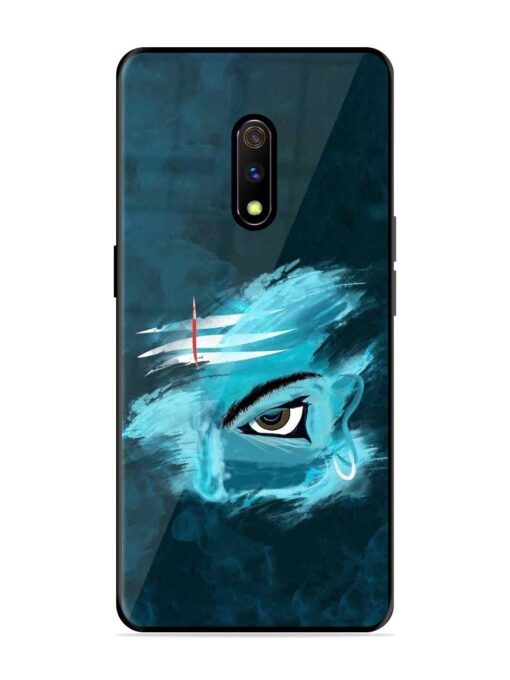 Lord Shiva Glossy Metal Phone Cover for Realme X Zapvi