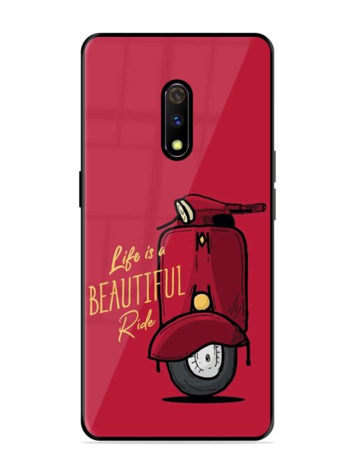 Life Is Beautiful Rides Glossy Metal Phone Cover for Realme X Zapvi