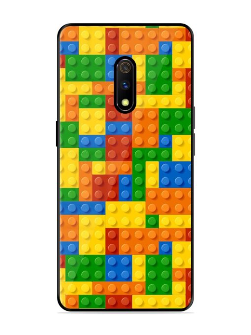 Building Blocks Glossy Metal TPU Phone Cover for Realme X