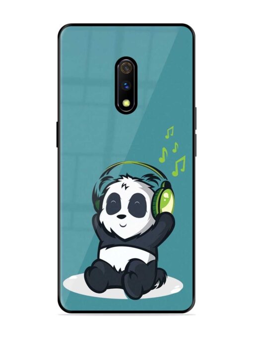 Music Panda Glossy Metal Phone Cover for Realme X