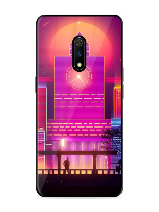 Clock Tower Glossy Metal TPU Phone Cover for Realme X Zapvi