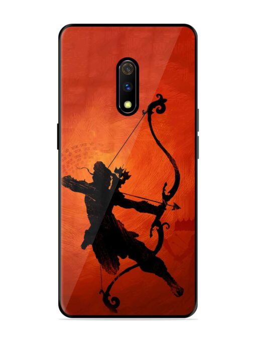 Illustration Lord Rama Glossy Metal Phone Cover for Realme X Zapvi