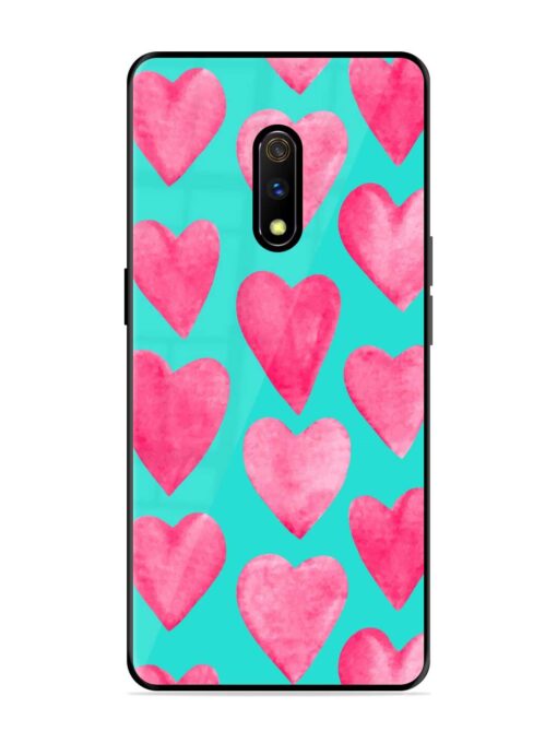 Beautiful Vector Illustration Glossy Metal Phone Cover for Realme X Zapvi