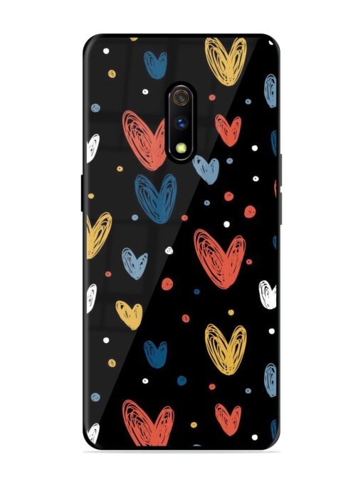 Happy Valentines Day Glossy Metal TPU Phone Cover for Realme X Zapvi