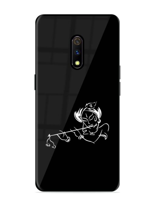 Krishna Flute Glossy Metal Phone Cover for Realme X Zapvi