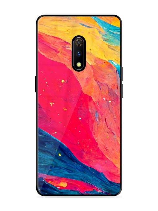 Starry Night Glossy Metal Phone Cover for Realme X Zapvi