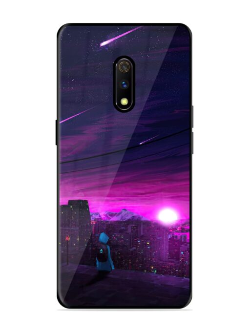 Empty Attempt Glossy Metal Phone Cover for Realme X Zapvi