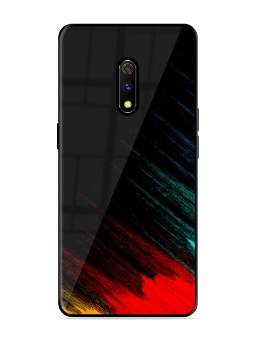 Color Pattern Glossy Metal Phone Cover for Realme X Zapvi