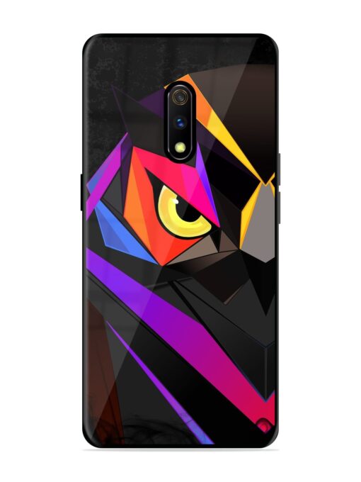 Wpap Owl Glossy Metal Phone Cover for Realme X Zapvi