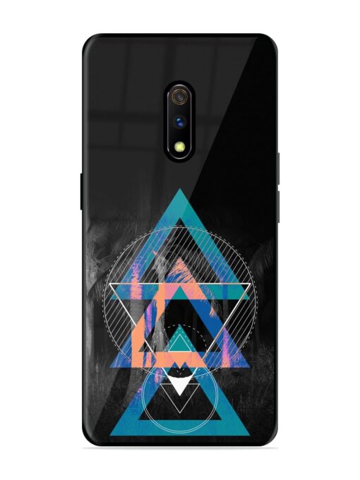 Indie Cross Glossy Metal Phone Cover for Realme X Zapvi