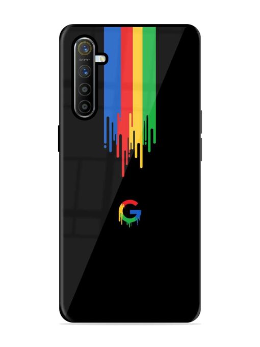 Google Logo Glossy Metal Phone Cover for Realme X2 Zapvi