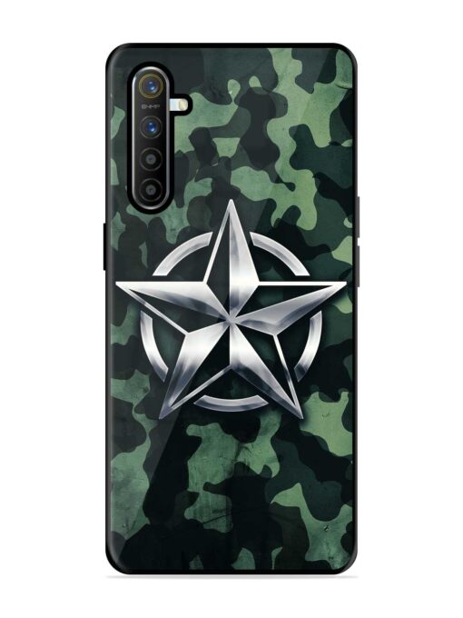 Indian Army Star Design Glossy Metal Phone Cover for Realme X2