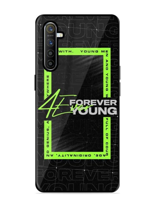 Forever Young Glossy Metal Phone Cover for Realme X2