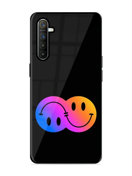 Gradient Smile Art Glossy Metal TPU Phone Cover for Realme X2 Zapvi