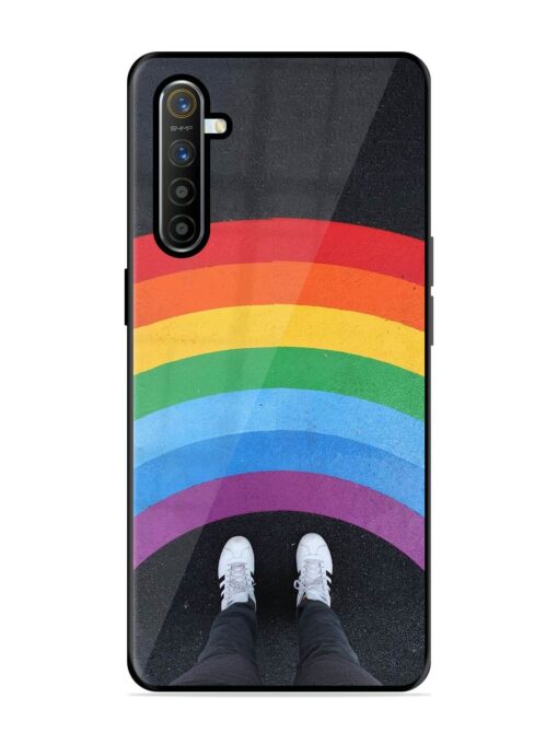 Legs Rainbow Glossy Metal TPU Phone Cover for Realme X2