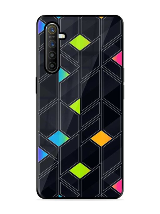 Abstract Mosaic Seamless Glossy Metal Phone Cover for Realme X2