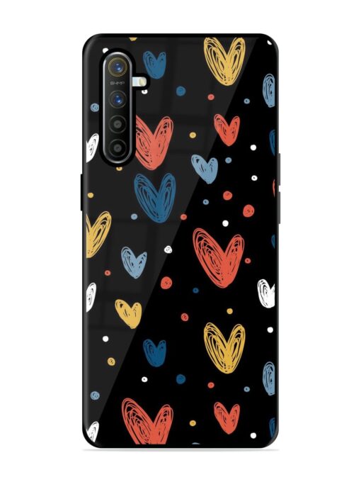 Happy Valentines Day Glossy Metal TPU Phone Cover for Realme X2 Zapvi