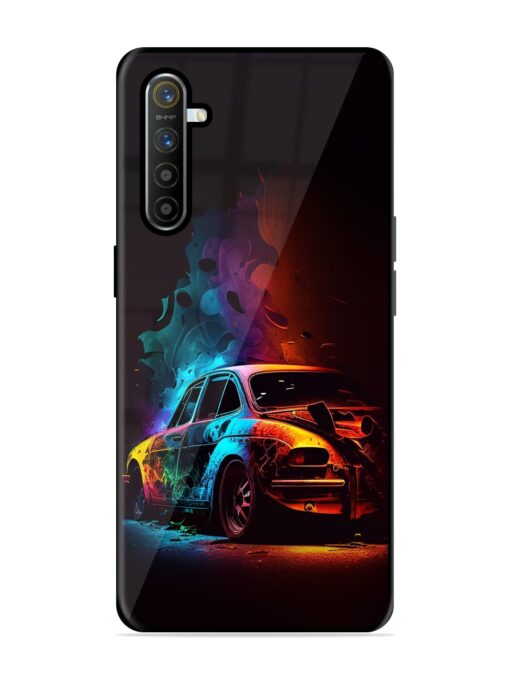 High Classic Car Art Glossy Metal Phone Cover for Realme X2 Zapvi