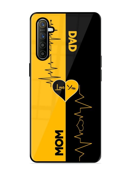 Mom Dad Lifeline Glossy Metal Phone Cover for Realme X2