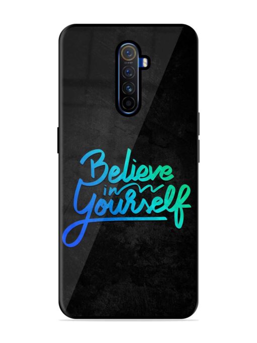 Believe In Yourself Glossy Metal Phone Cover for Realme X2 Pro